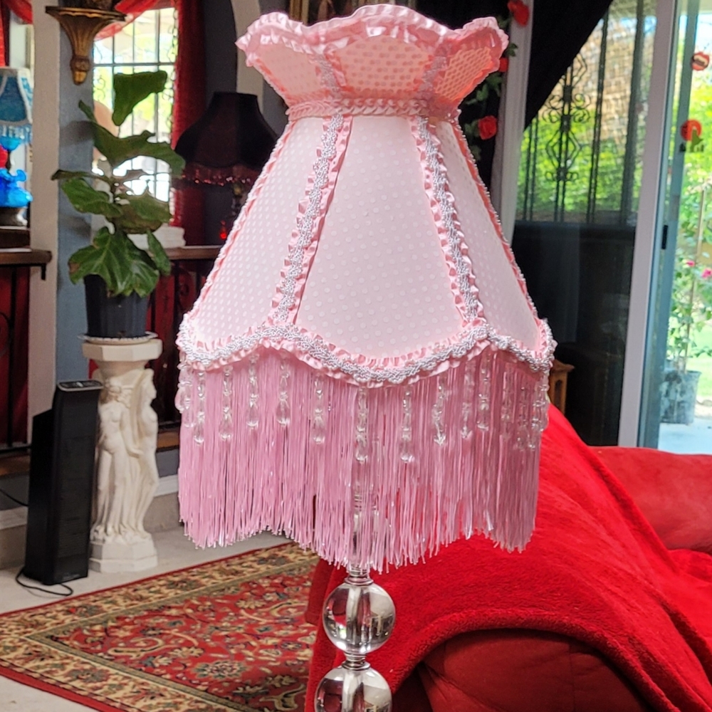 Victorian Style Pink Lamp